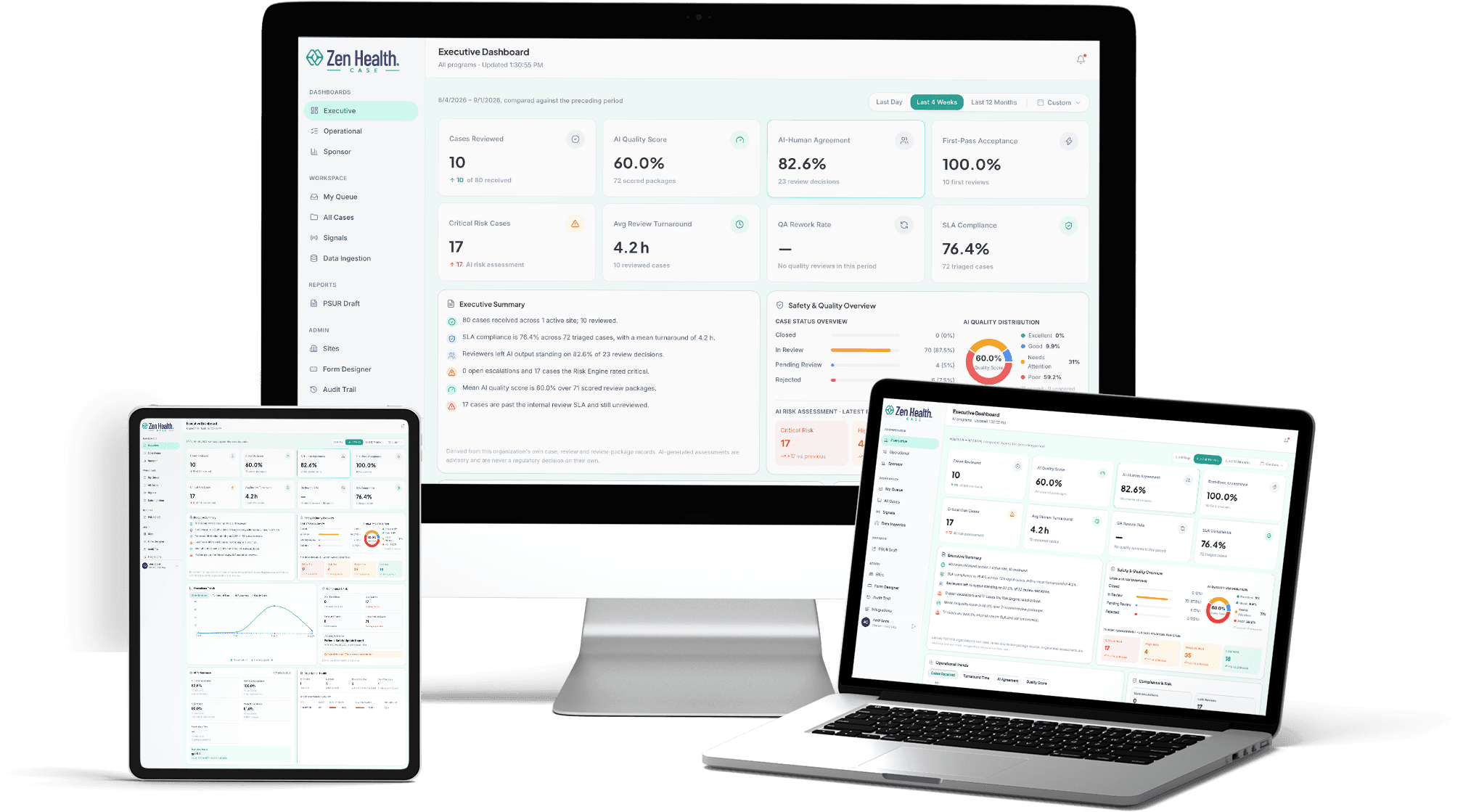 Zen Case AI Dashboard - Medical Review & Safety Workspace